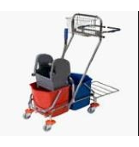 Dual bucket wringer trolley